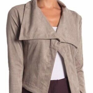 Faux suede cardigan